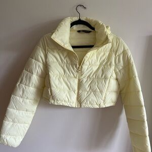 Zara cropped puffer jacket